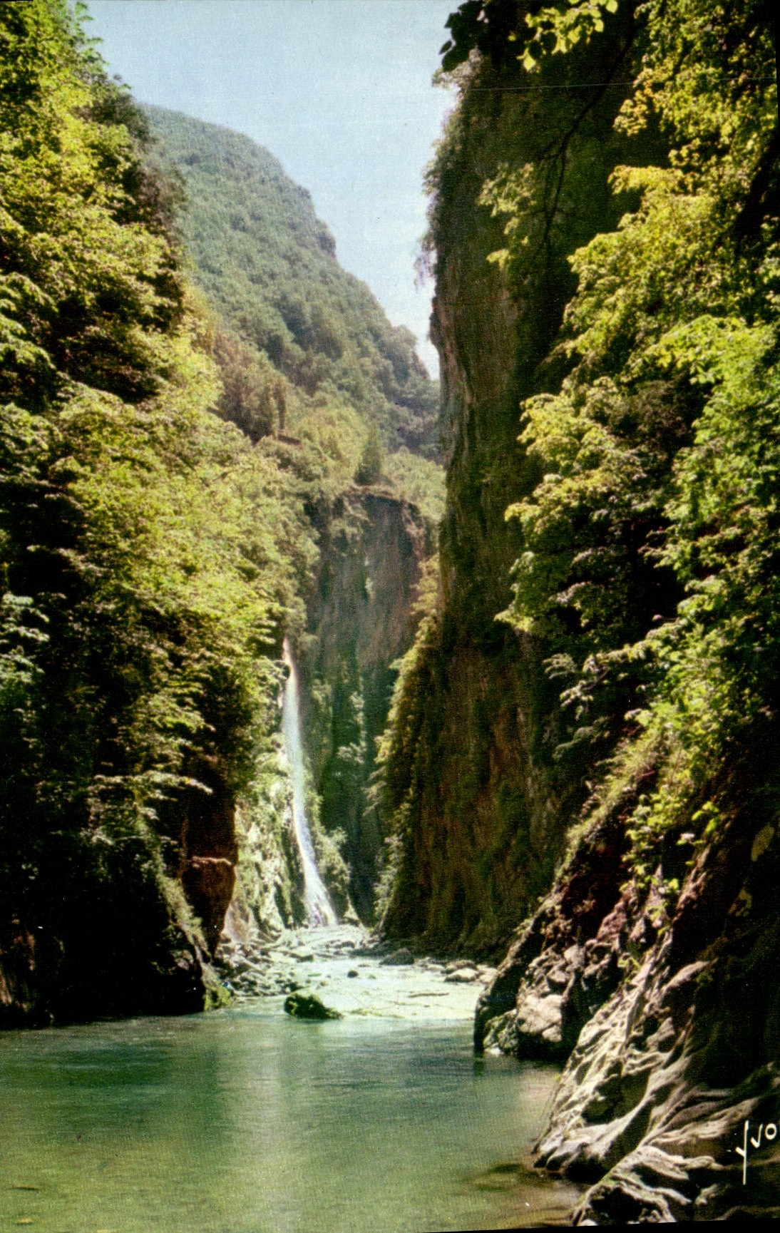 MODERN CARD colors And Light Of Holy Luz France Saver Gave Of Pau In the Pit Of the Napoleon Bridge