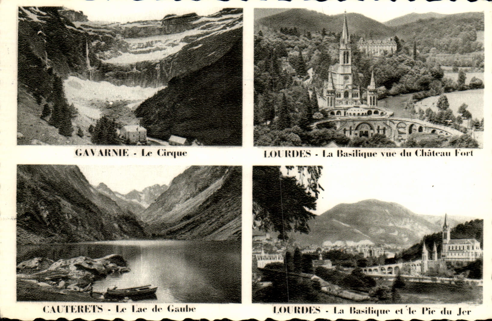 MODERN CARD Gavarnie the Circus Doors the Basilica Seen Of the Strong Castle