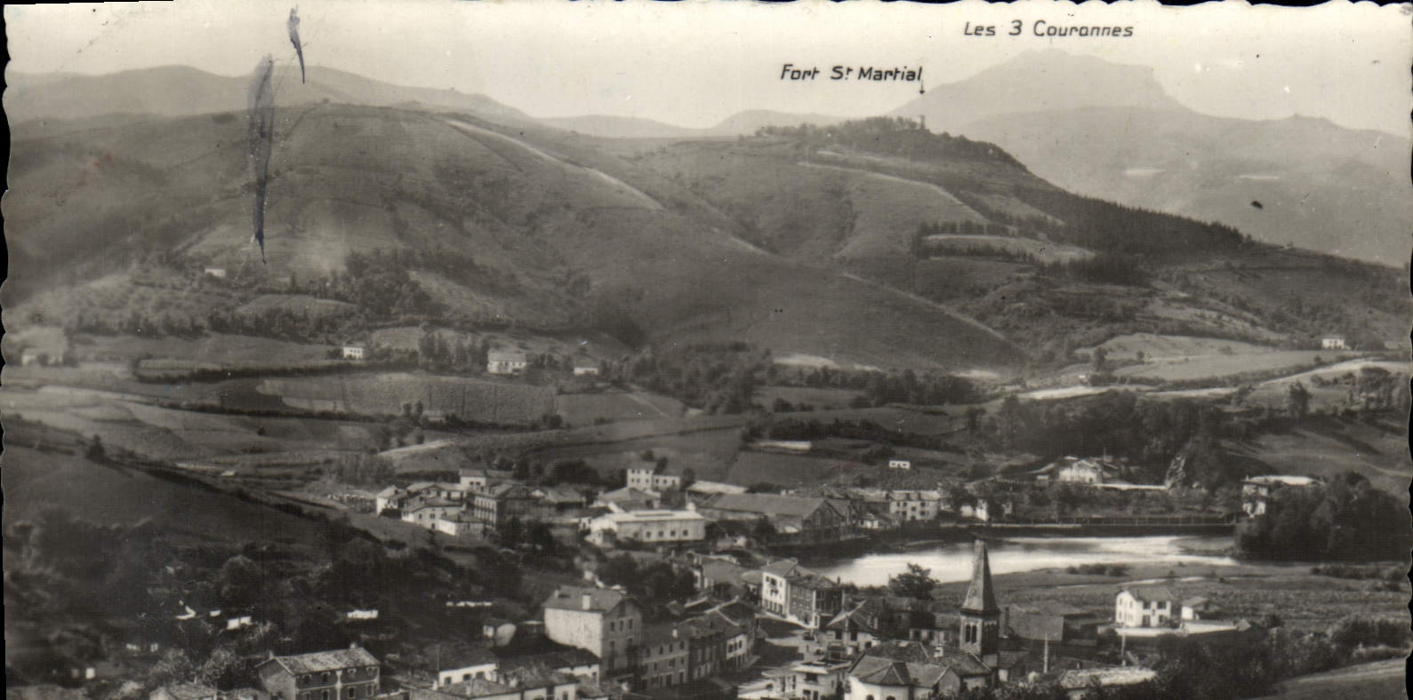 MODERN CARD Behobie Seen on Bidassoa and Spain