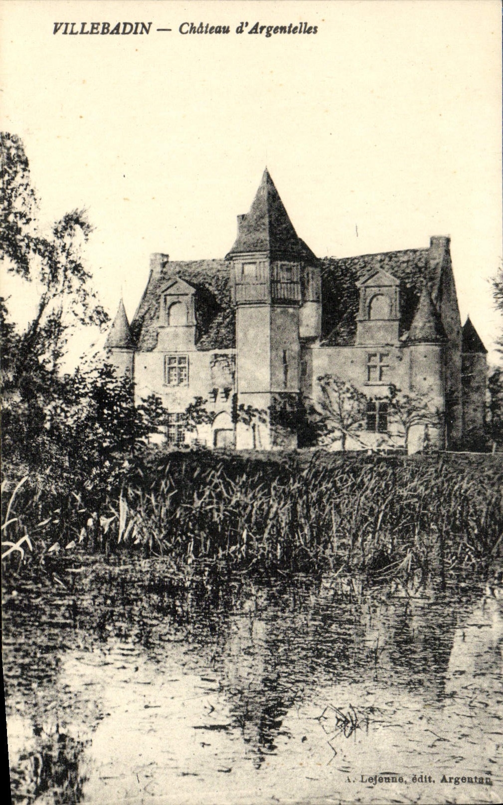 CPA Villebadin Chateau d'Argentelles