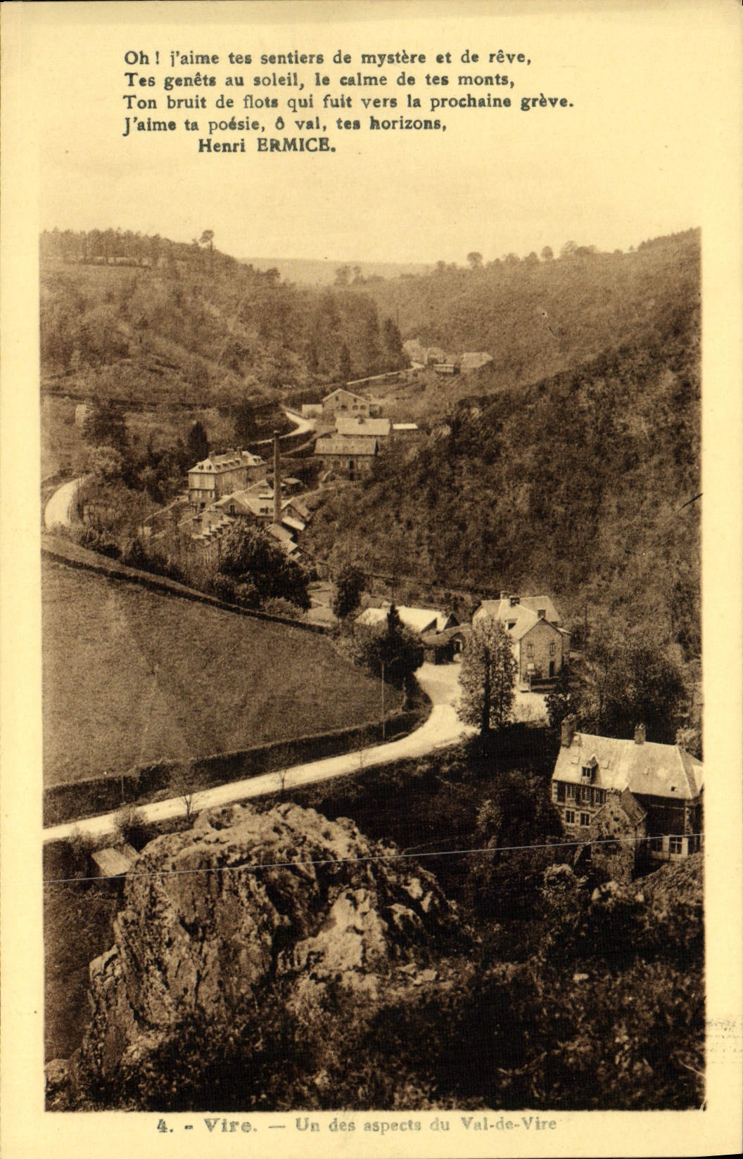 VINTAGE POSTCARD One Of the Aspects Of Vai De Vire Transfers