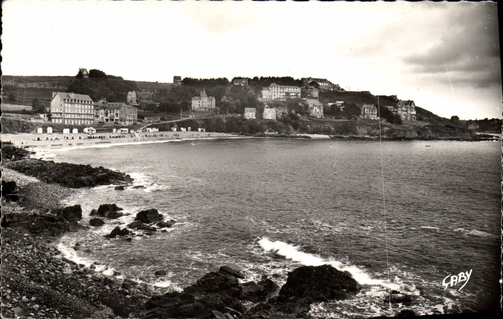 MODERN CARD Perros Guirec Beach De Trestrignel