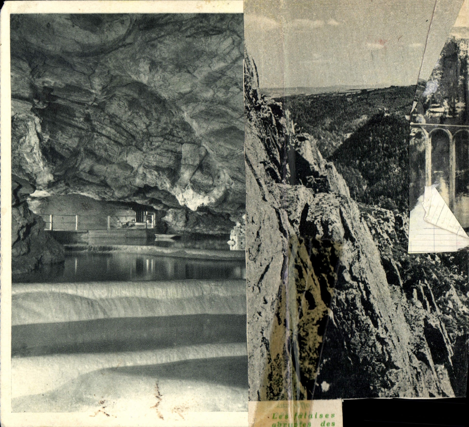 VINTAGE POSTCARD the Batch Illustrates Padirac Large Gours