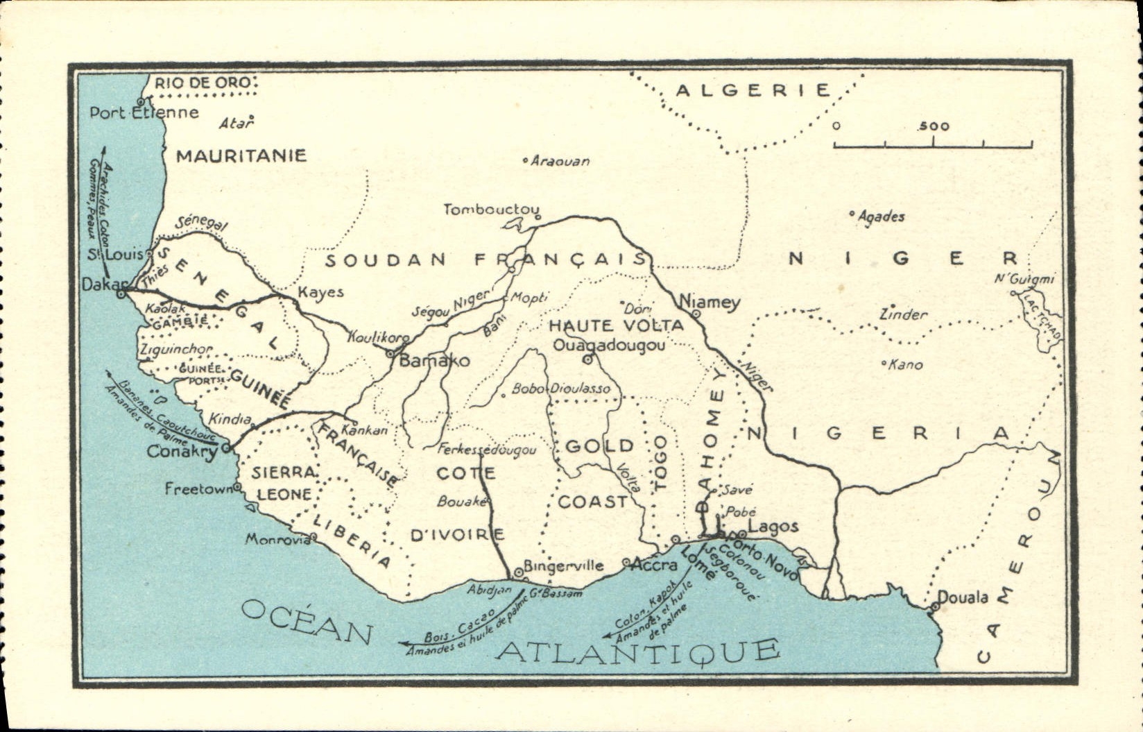 CPA Ocean Atlantique Afrique Occidentale Francaise 