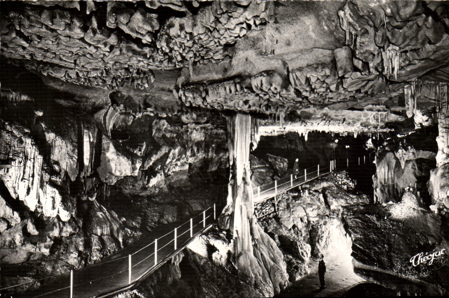 MODERN CARD Grottes De Betharram the Passage Enters the Big room And the Room Of the Glosses