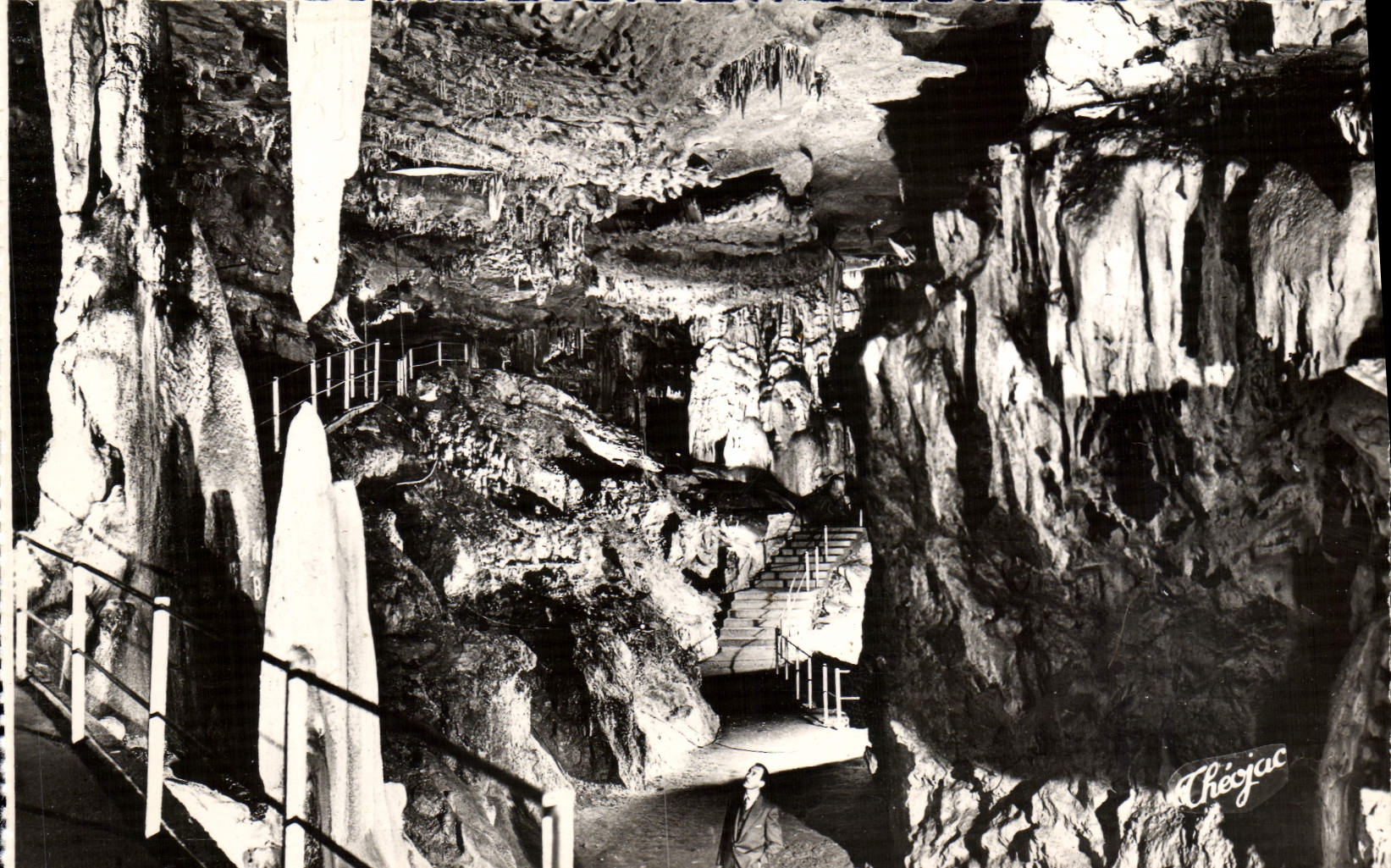 MODERN CARD Caves De Betharram Columns In Formation