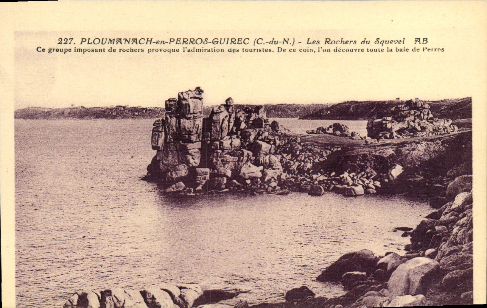 CPA Ploumanach En Perros Guirec Les Rochers Du Squevel