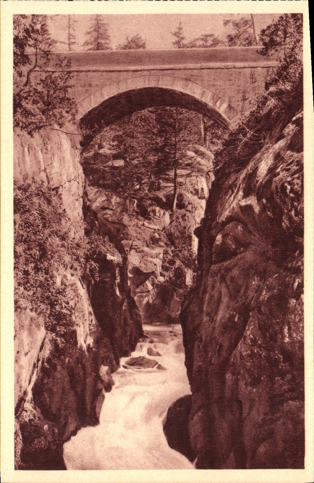 CPA Cauterets Pont d'Espagne