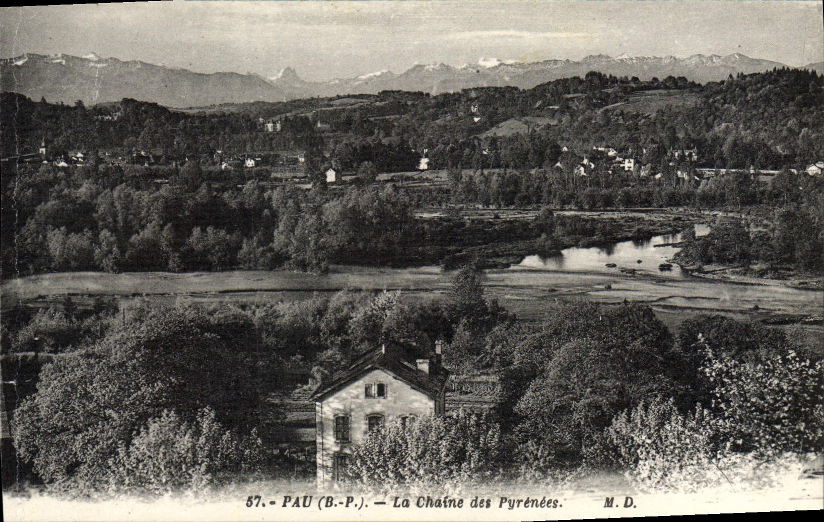 VINTAGE POSTCARD Pau Chanie Of the Pyrenees