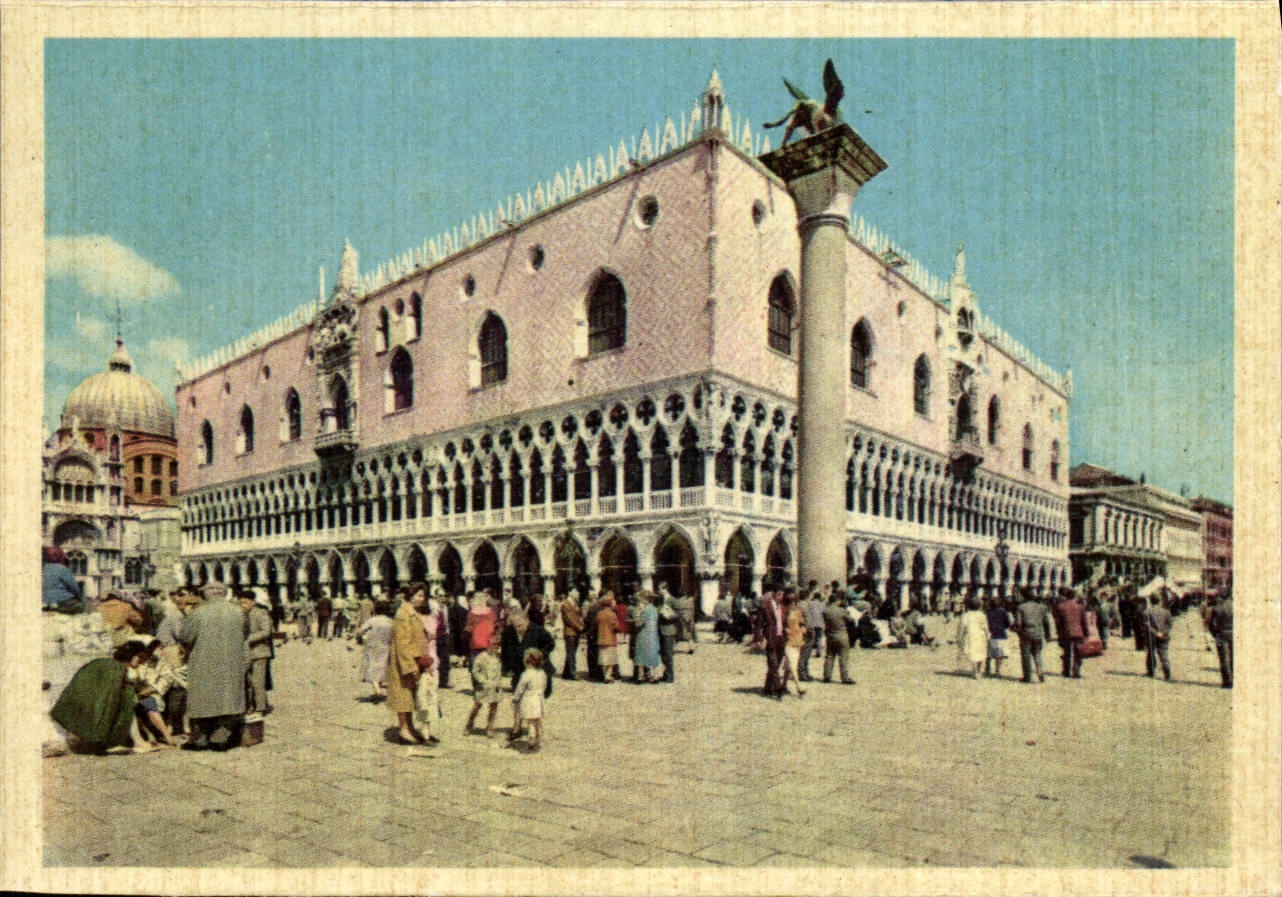 MODERN CARD Venezia Palazzo Ducal E uno Dei Principali Monumenti Of Venezia