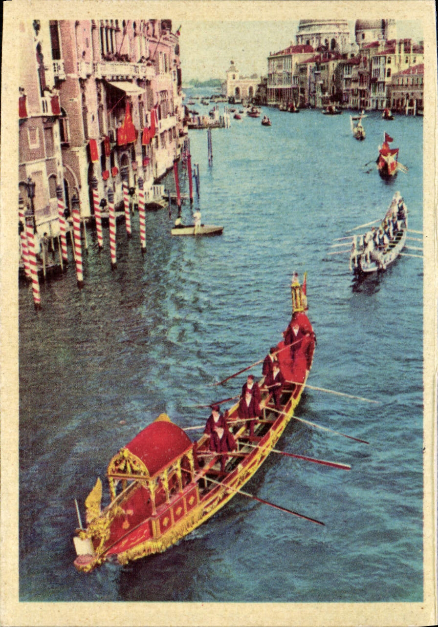 MODERN CARD Venezia the Regatta Che Appassionano It Popolo