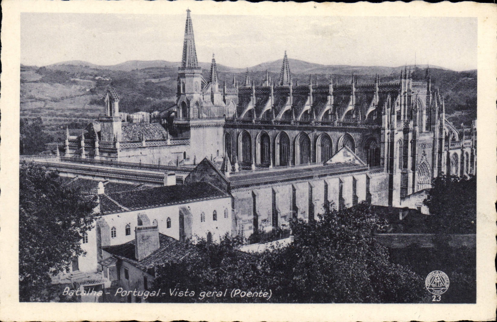 CPA Batalha Portugal Vista geral