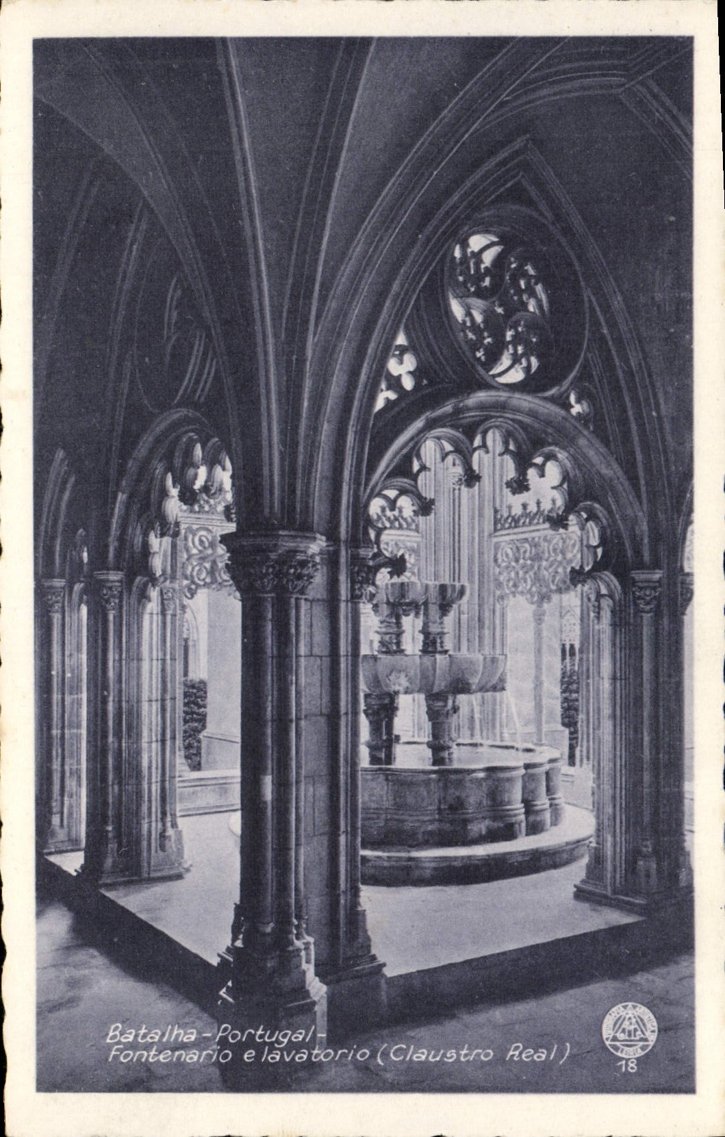 CPA Batalha Portugal Fontenario e lavatorio