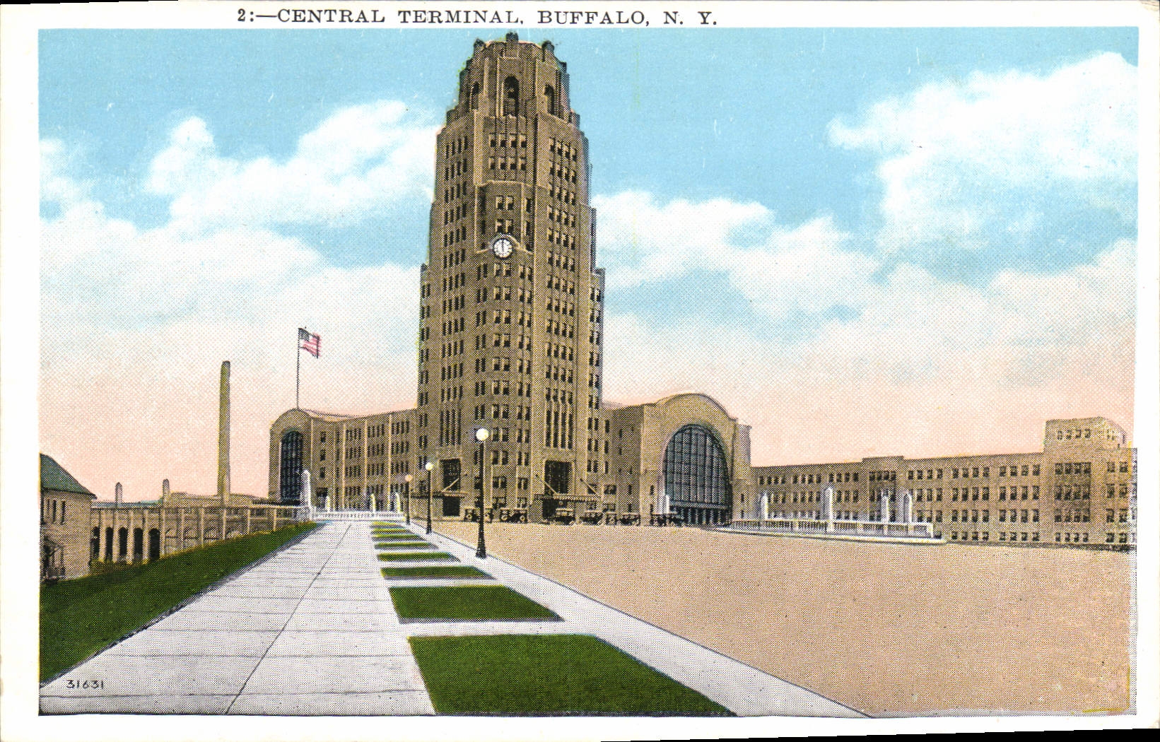 VINTAGE POSTCARD Central Terminal Buffalo New York
