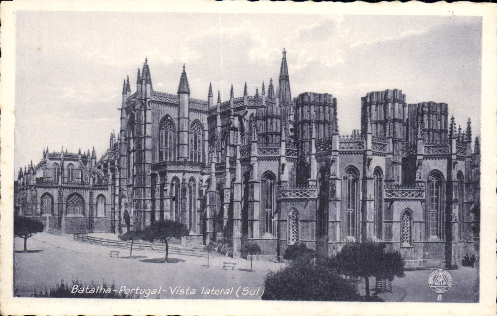 CPA Batalha Portugal Vista Lateral