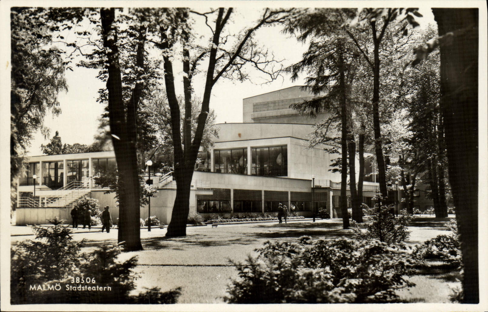 VINTAGE POSTCARD Malmo Stadsteatern
