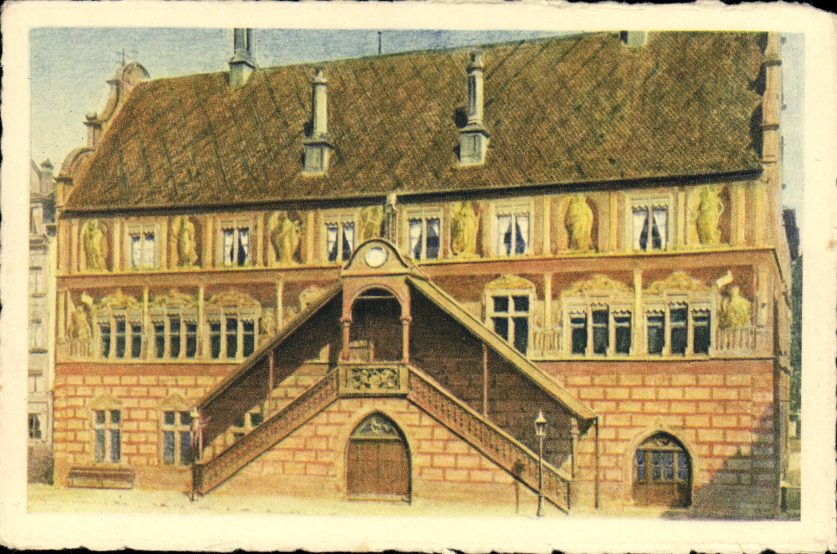 CPA Mulhouse Hotel de Ville