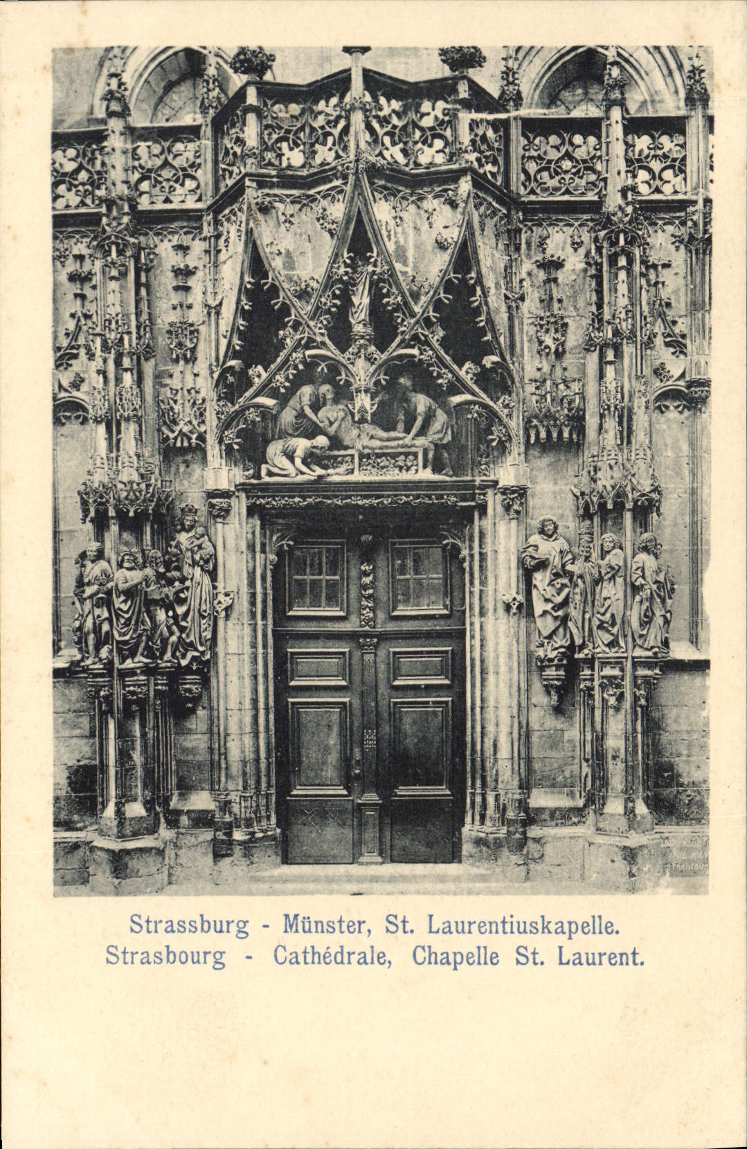 St Laurentiuskapelle de Strassburg Munster de la POSTAL de la VENDIMIA