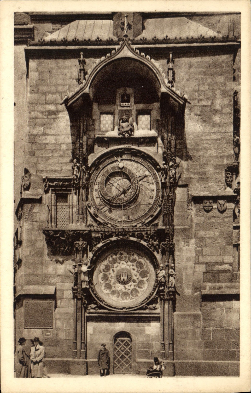 POSTAL Praga Staromestsky Orloj de la VENDIMIA