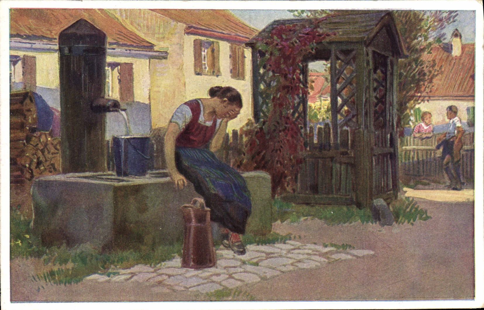 VINTAGE POSTCARD Paul Hen