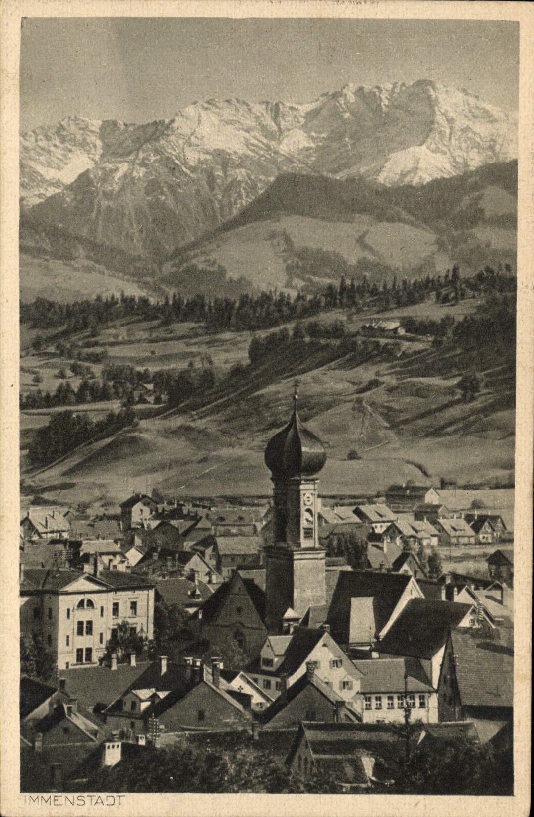 VINTAGE POSTCARD Immenstadt