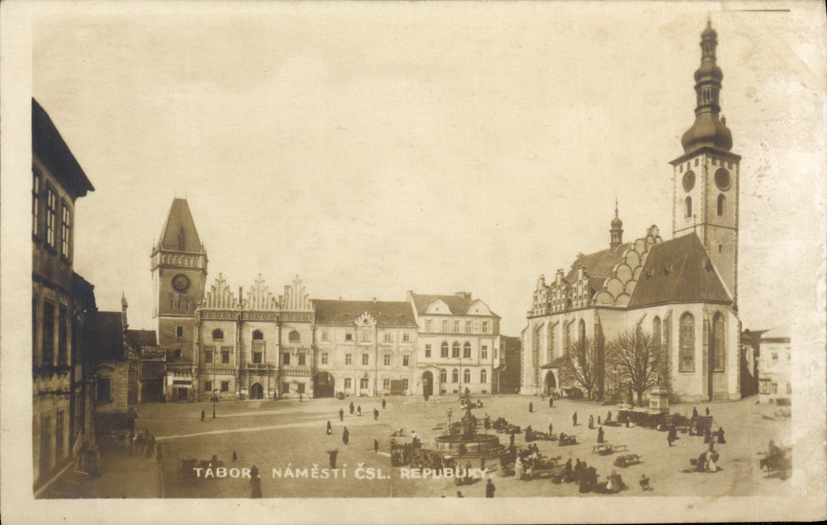 CPA Tabor Namesti Csl Repubuky