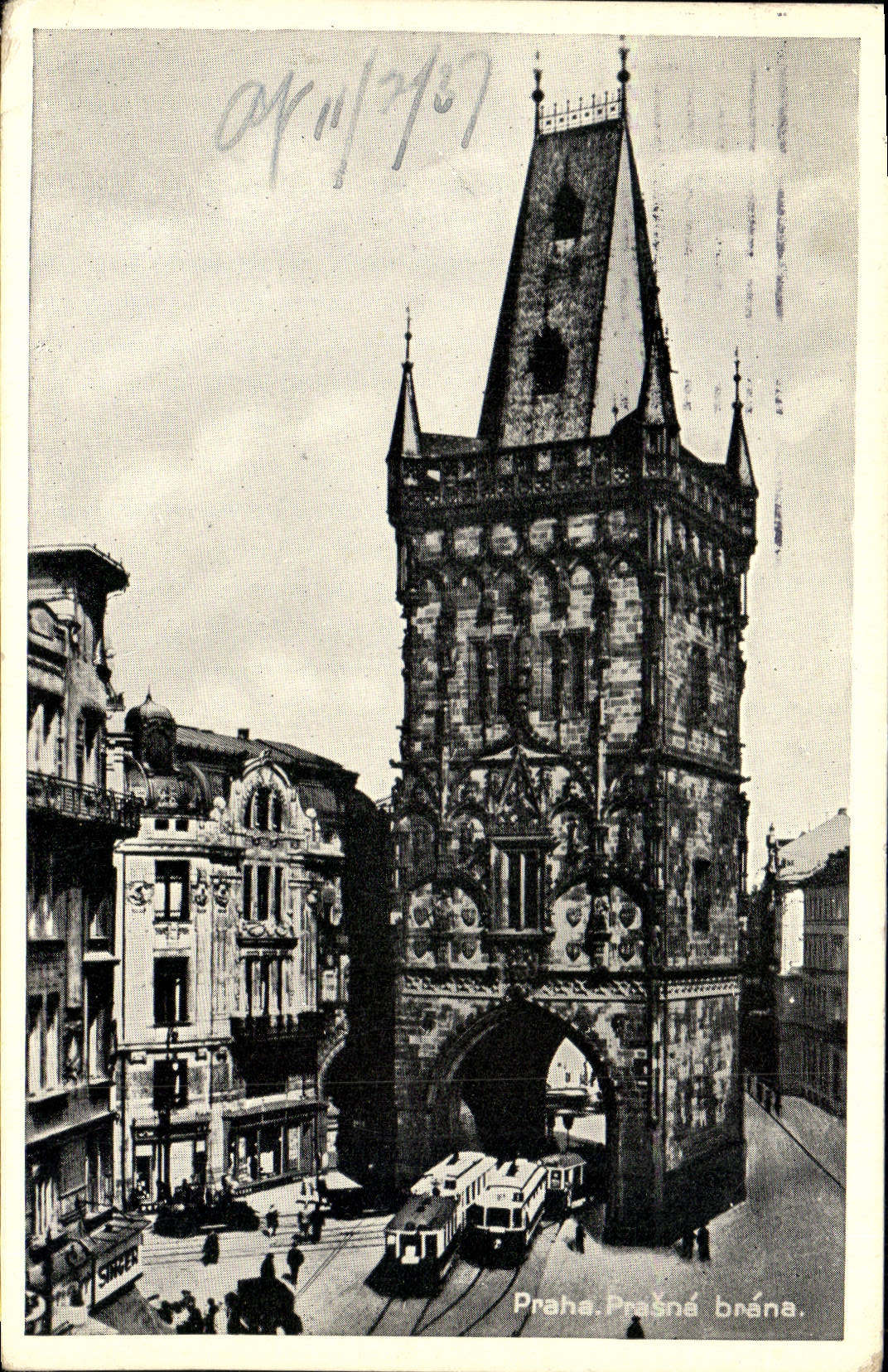 CPA Praha Prasne Brana