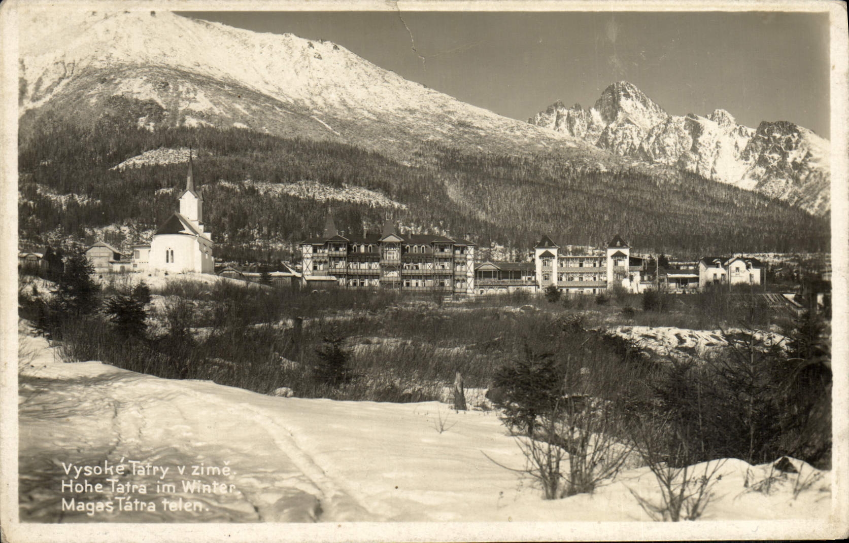 POSTAL Vysoke Tafry v Zime de la VENDIMIA