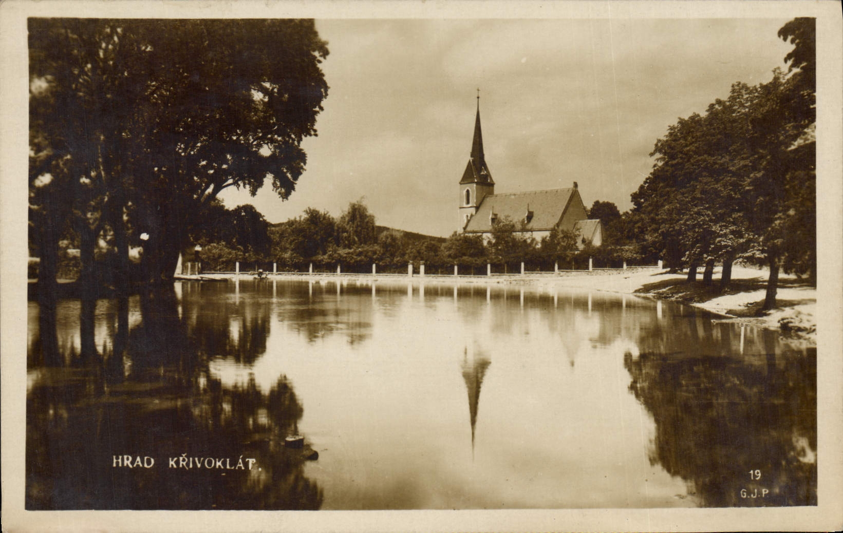 POSTAL Hrad Krivoklat de la VENDIMIA