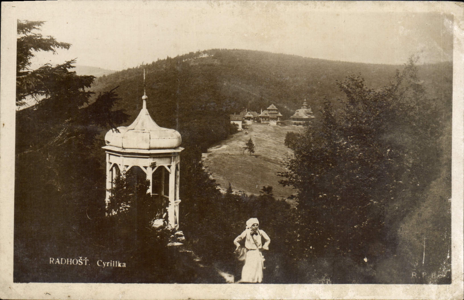 POSTAL Radhost Cyrillka de la VENDIMIA