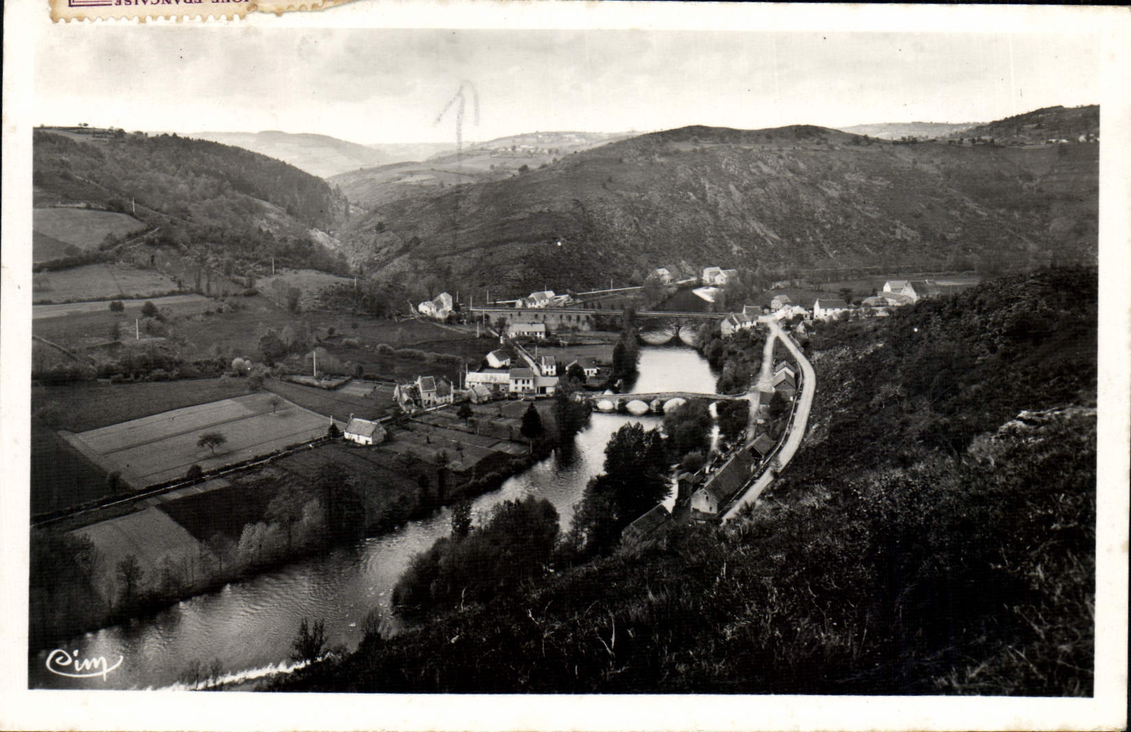 MODERN CARD the Bridges De Menat the Old Bridge De Menat