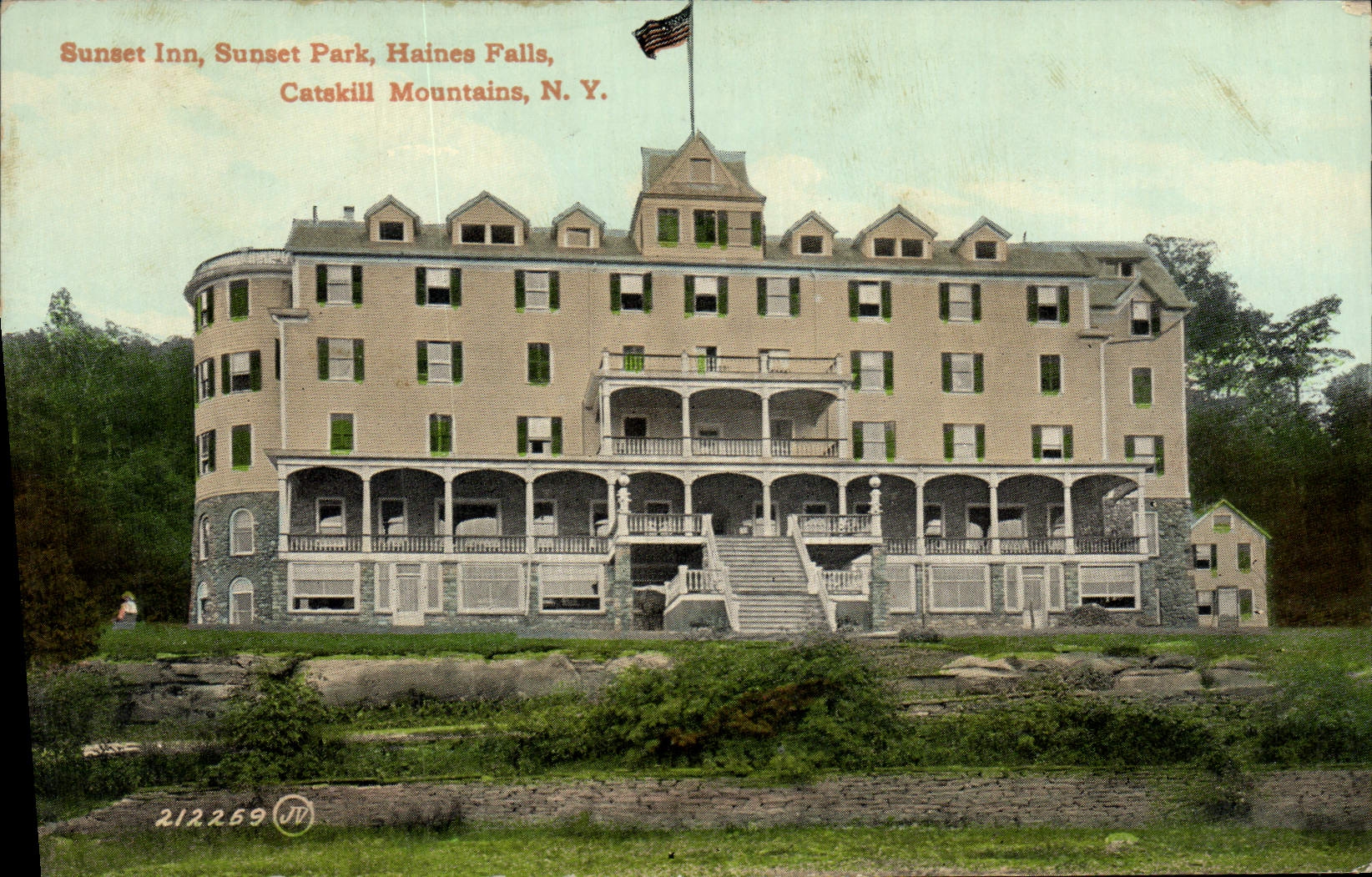 CPA Sunset Inn Sunset Park Haines falls Catskill Mountains