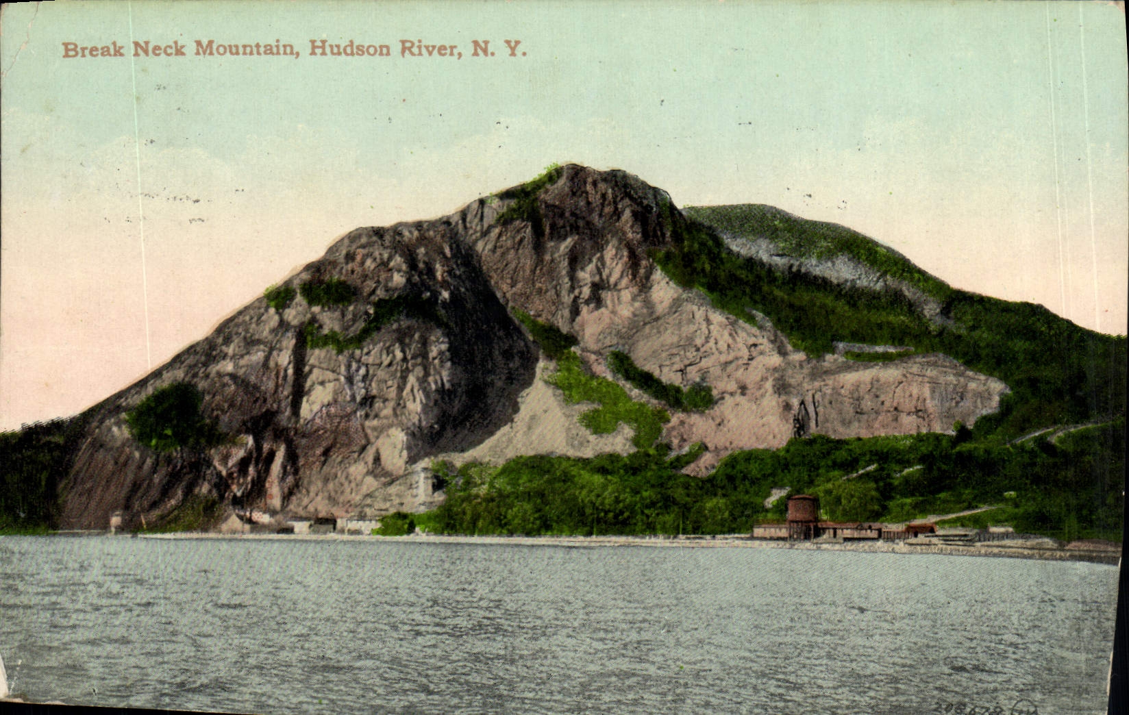 VINTAGE POSTCARD Station-wagon Neck Mountain Hudson To rivet