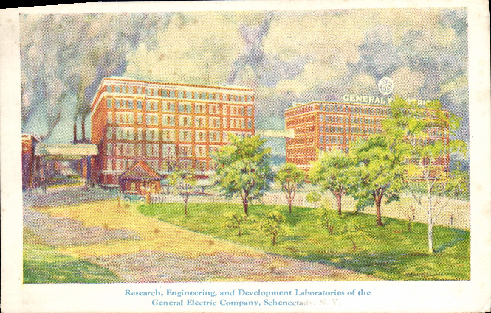 Laboratorios de la ingeniería y del desarrollo de la investigación de la POSTAL de la VENDIMIA de la compañía Schenectady de General Electric