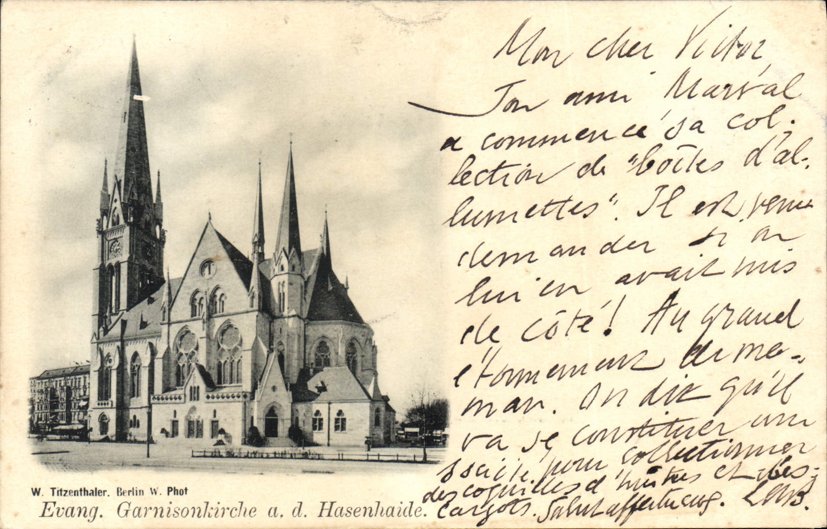 CPA Evang Garnisokirche a d Hasenhaide