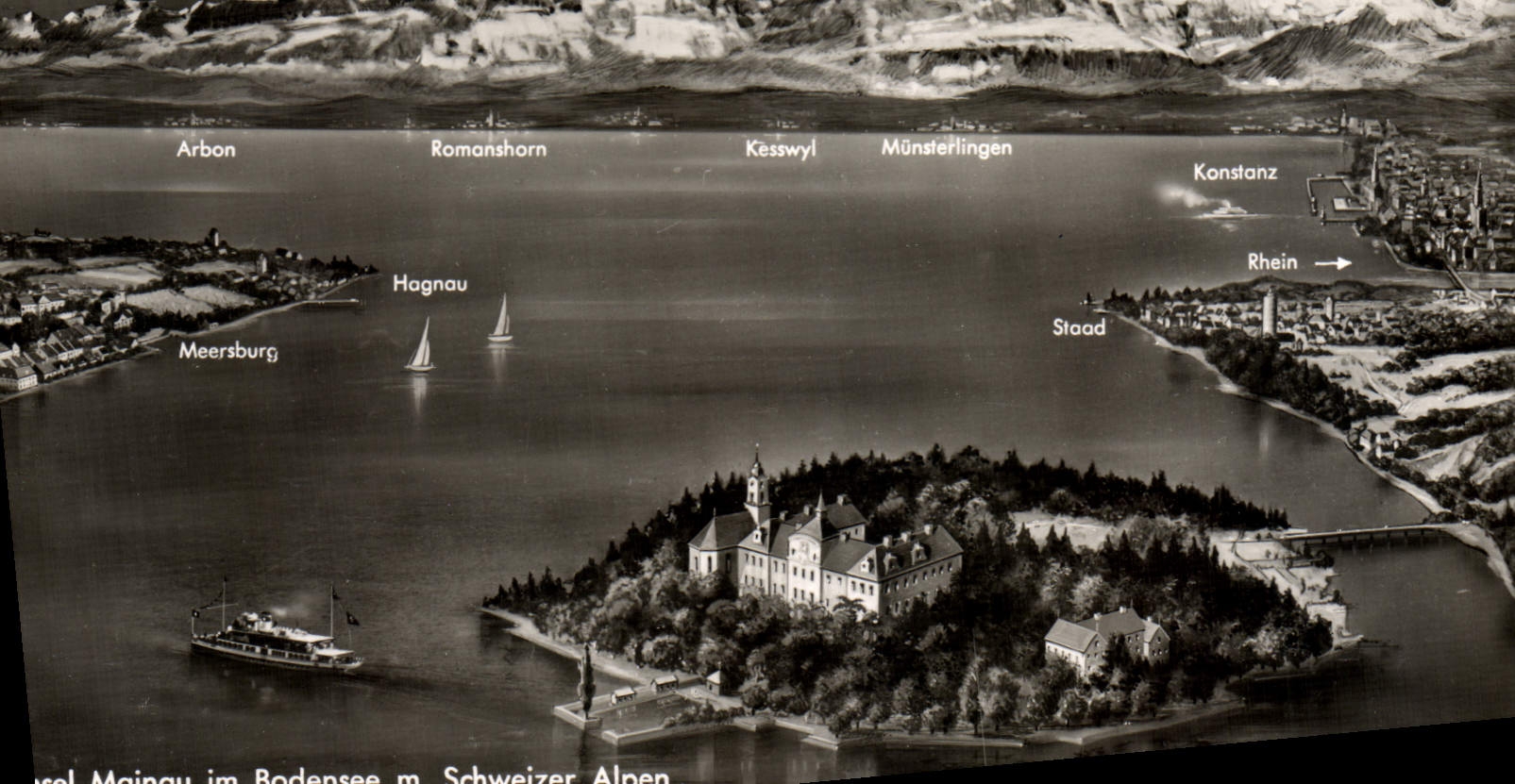 CPM Insel Mainau im Rodensee Schweizer Alpen