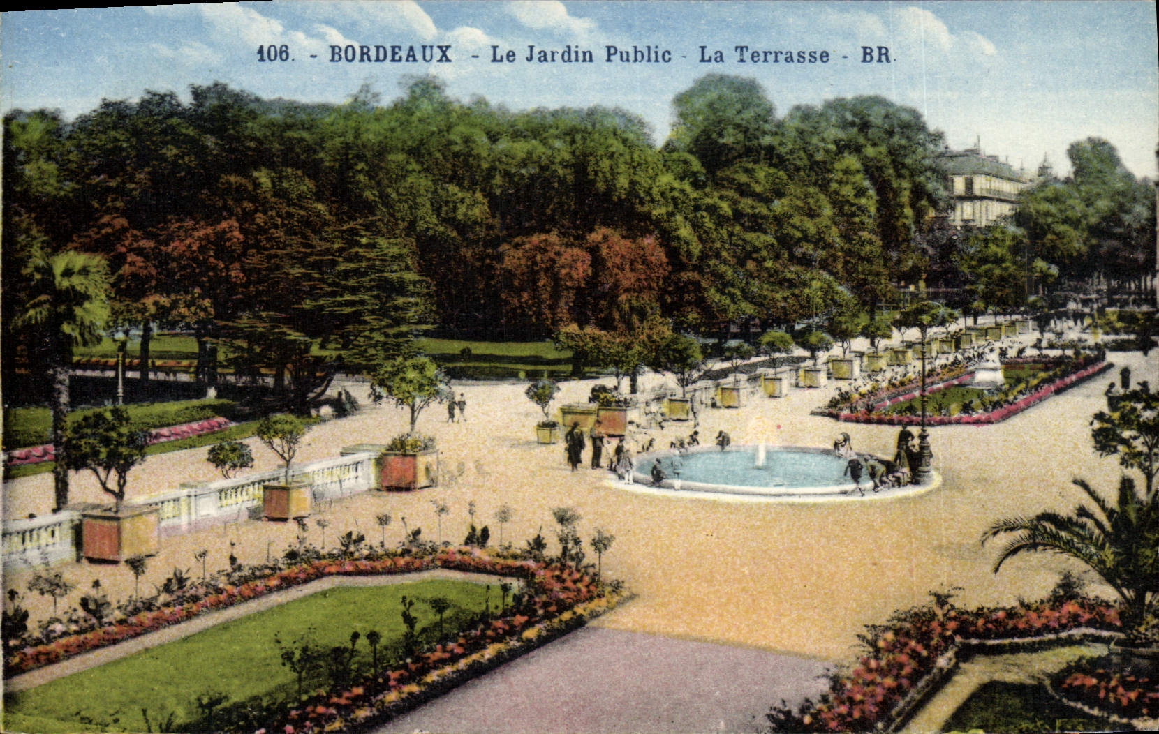 CPA Bordeaux Le Jardin Public La Terrasse