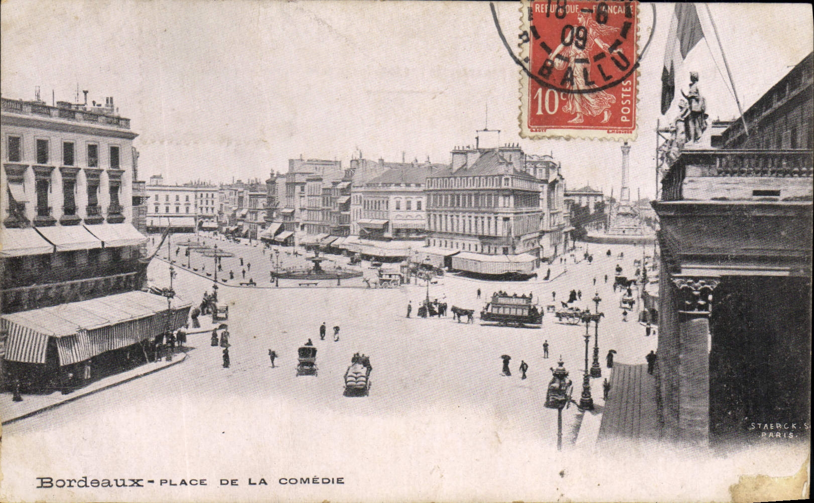 CPA Bordeaux Place de la Comedie
