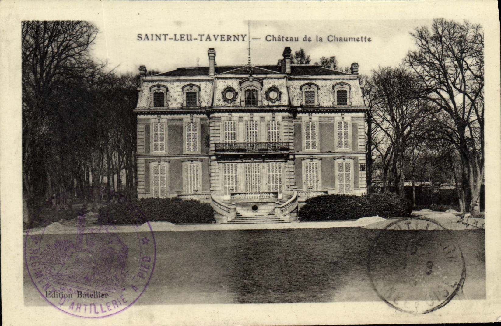 VINTAGE POSTCARD Holy Leu Taverny Castle of Chaumette