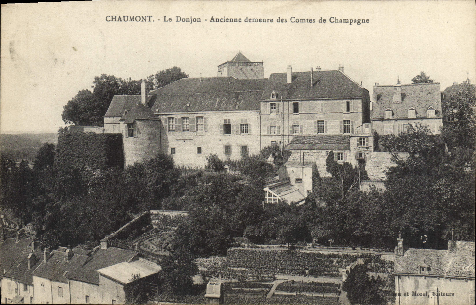 VINTAGE POSTCARD Chaumont the Keep Old residence of the Counts de Champagne