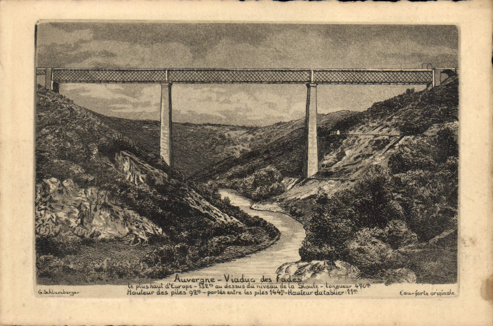 CPA Auvergne Viaduc des Fades