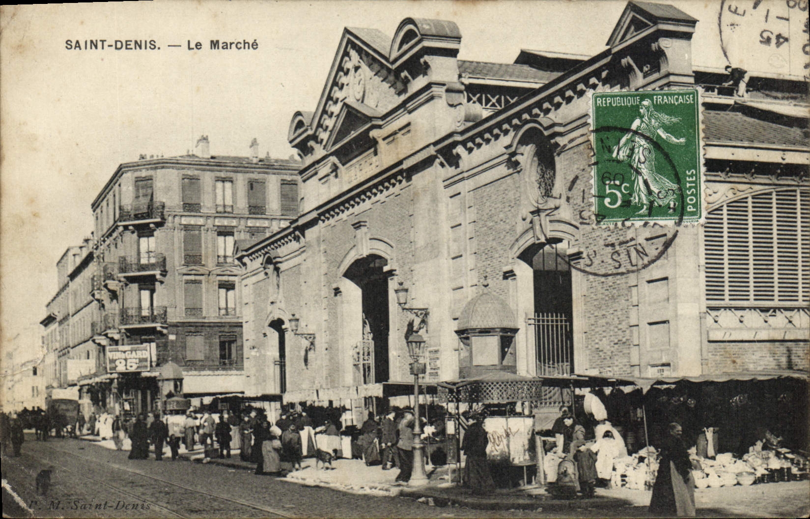 Mercado santo de Denis de la POSTAL de la VENDIMIA