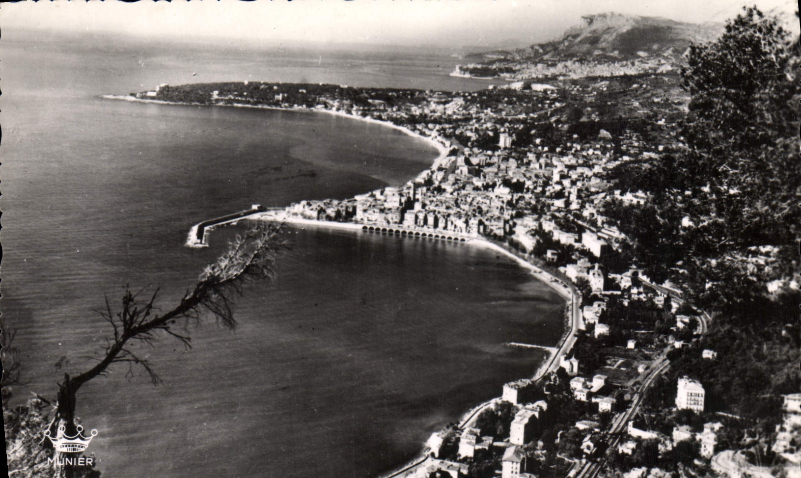 POSTAL MODERNA Menton ver el soplo Martin y Mónaco Monte Carlo