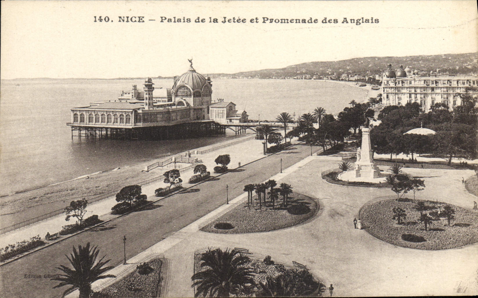 CPA Nice Palais De La Jetee Et Promenade Des Anglais