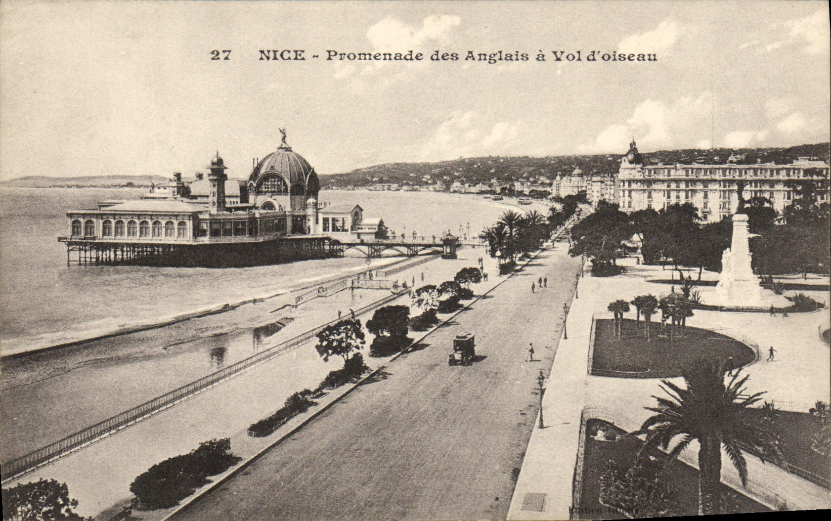 CPA Nice Promenade Des Anglais A Vol d'Oiseau
