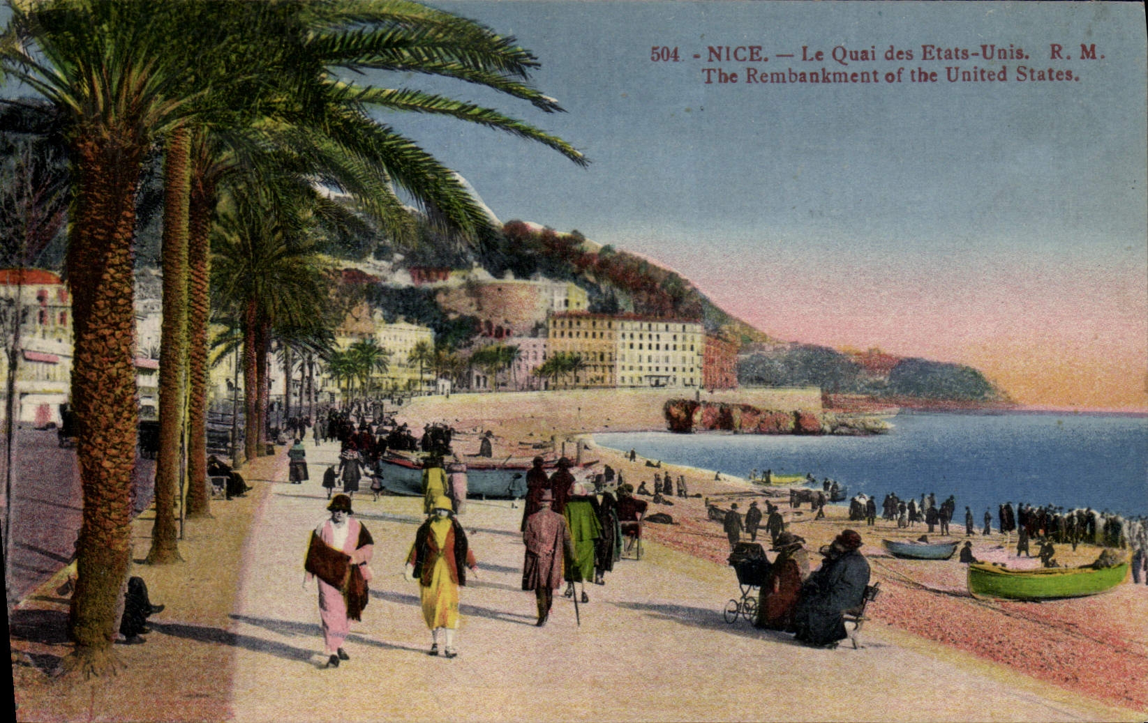 CPA Nice Le Quai Des Etats Unis
