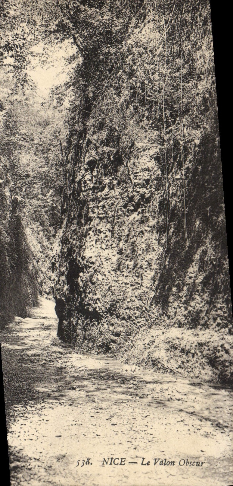 VINTAGE POSTCARD Nice the Obscure Small valley