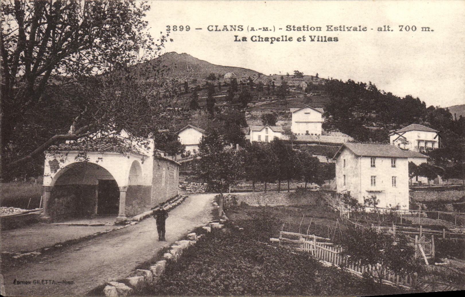 CPA Clans Station Estivale La Chapelle Et Villas