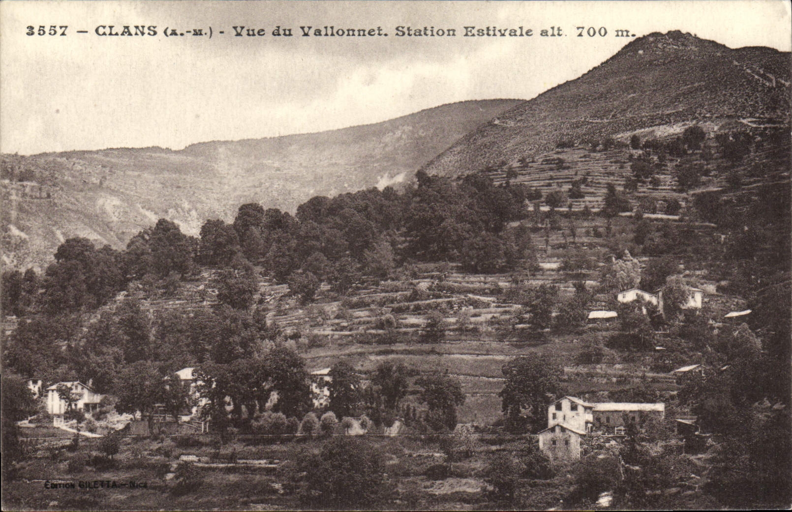 CPA Clans Vue Du Vallonnet Station Estivale
