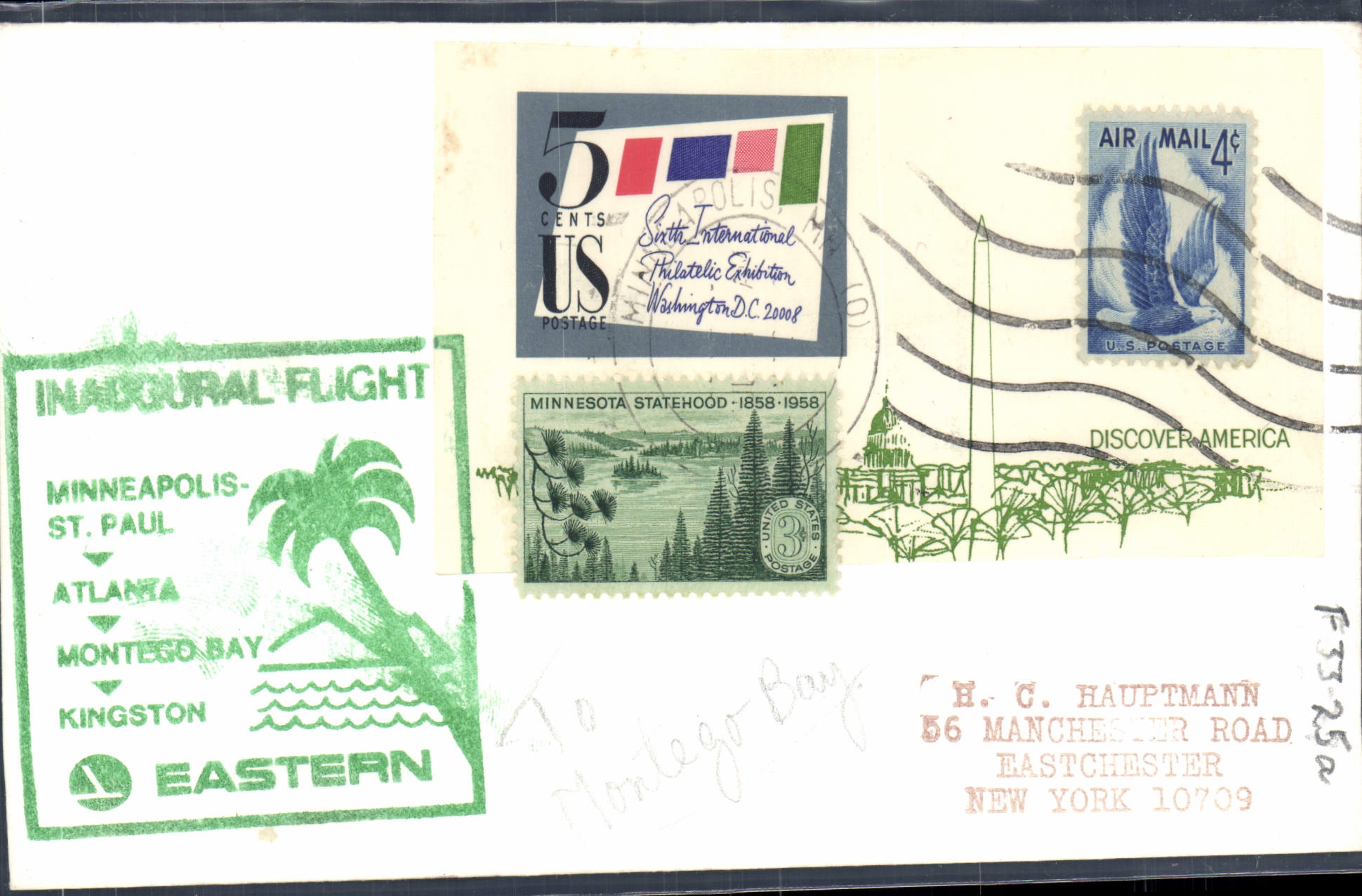 Letter the United States Mineapolis St Paul Atlanta Montego Bay Kingston